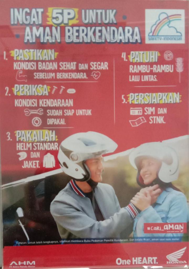 Ingat 5P Untuk Aman Berkendara